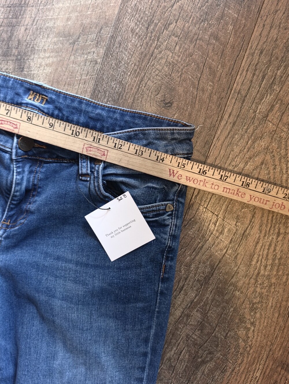 KUT size 8 boyfriend jeans classic 90s Y2k vintage inspired casual cool minimal - Picture 2 of 4